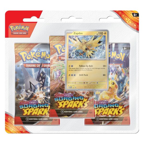 blister de sobres pokemon surging sparks