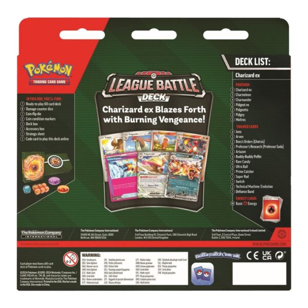 Pokemon Mazo Charizard ex League Battle - Inglés
