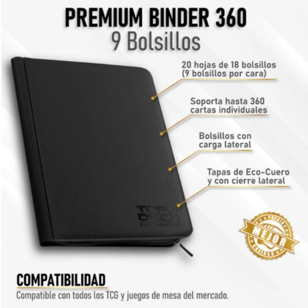 Carpeta Premium Binder 360 - Top Deck