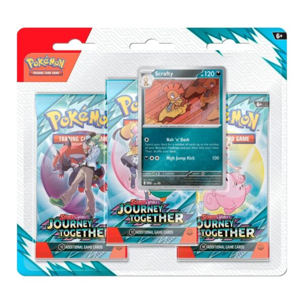 Pokemon Journey Together Blister 3 sobres - Inglés