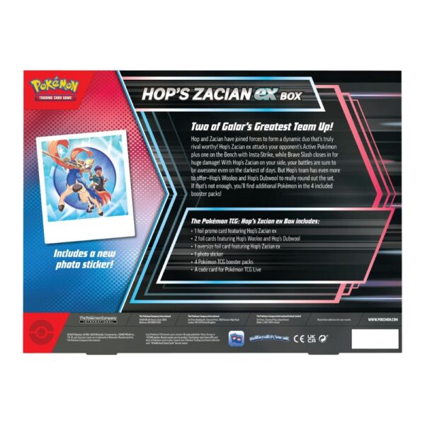 Pokemon Hop's Zacian ex Box - Inglés