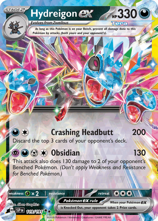 Hydreigon ex - 119/191 - Surging Sparks