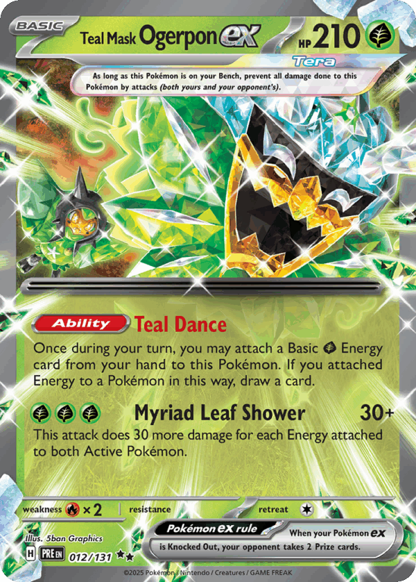 Teal Mask Ogerpon ex - 12/131 - Prismatic Evolutions