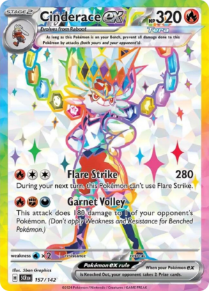 Cinderace ex - 157/142 - Stellar Crown
