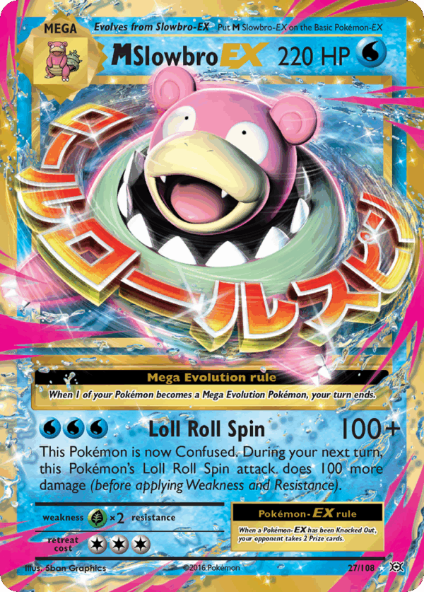 M Slowbro EX - 27/108 - Evolutions