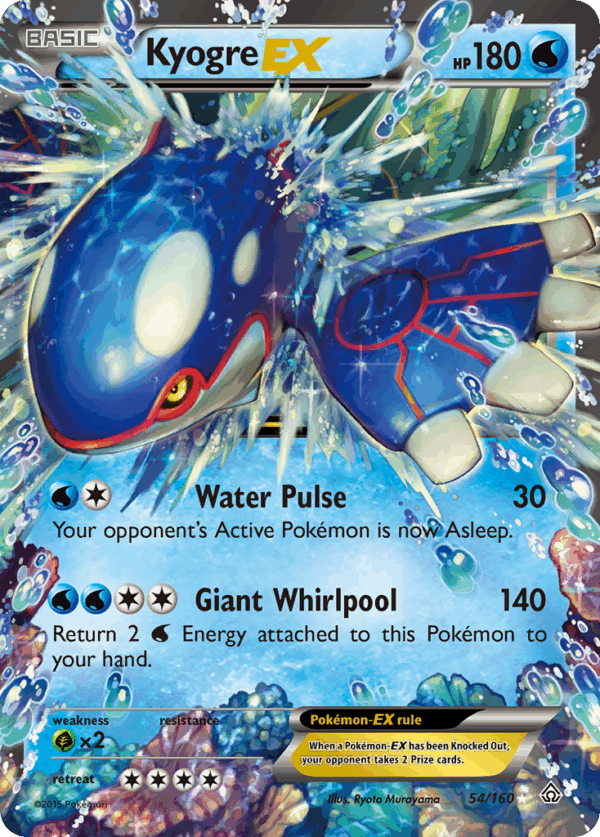 Kyogre EX - 54/160 - Primal Clash