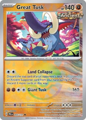 Great Tusk - 55/131 - Prismatic Evolutions