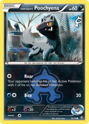 Team Aqua's Poochyena - 016/034 - Double Crisis
