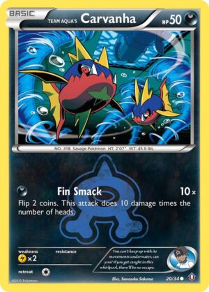 Team Aqua's Carvanha - 020/034 - Double Crisis