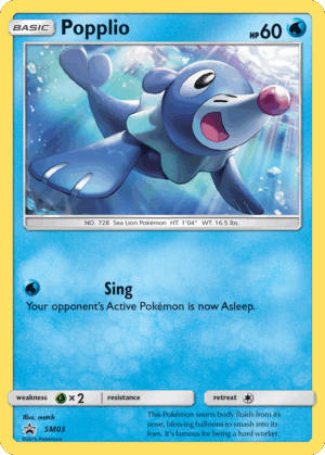 Popplio - 3/PROMO - Sun & Moon Promos