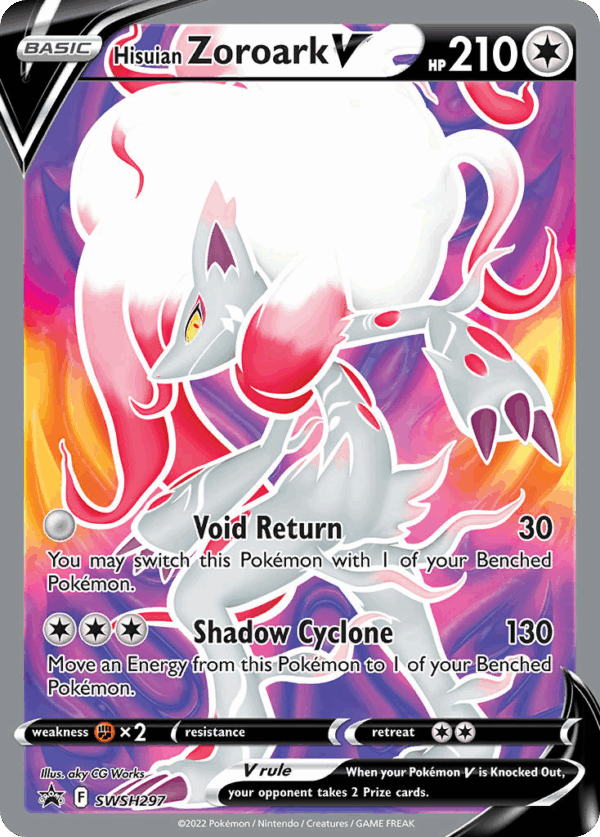 Hisuain Zoroark V - SWSH297/Promo - Sword & Shield Promo
