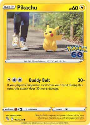 Pikachu - 027/078 - Pokemon GO