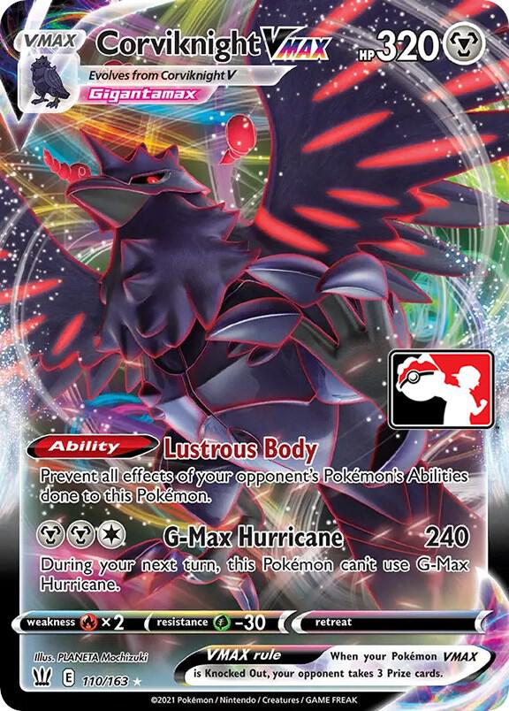 Corviknight Vmax - 110/163 - Prize Pack Series Cards